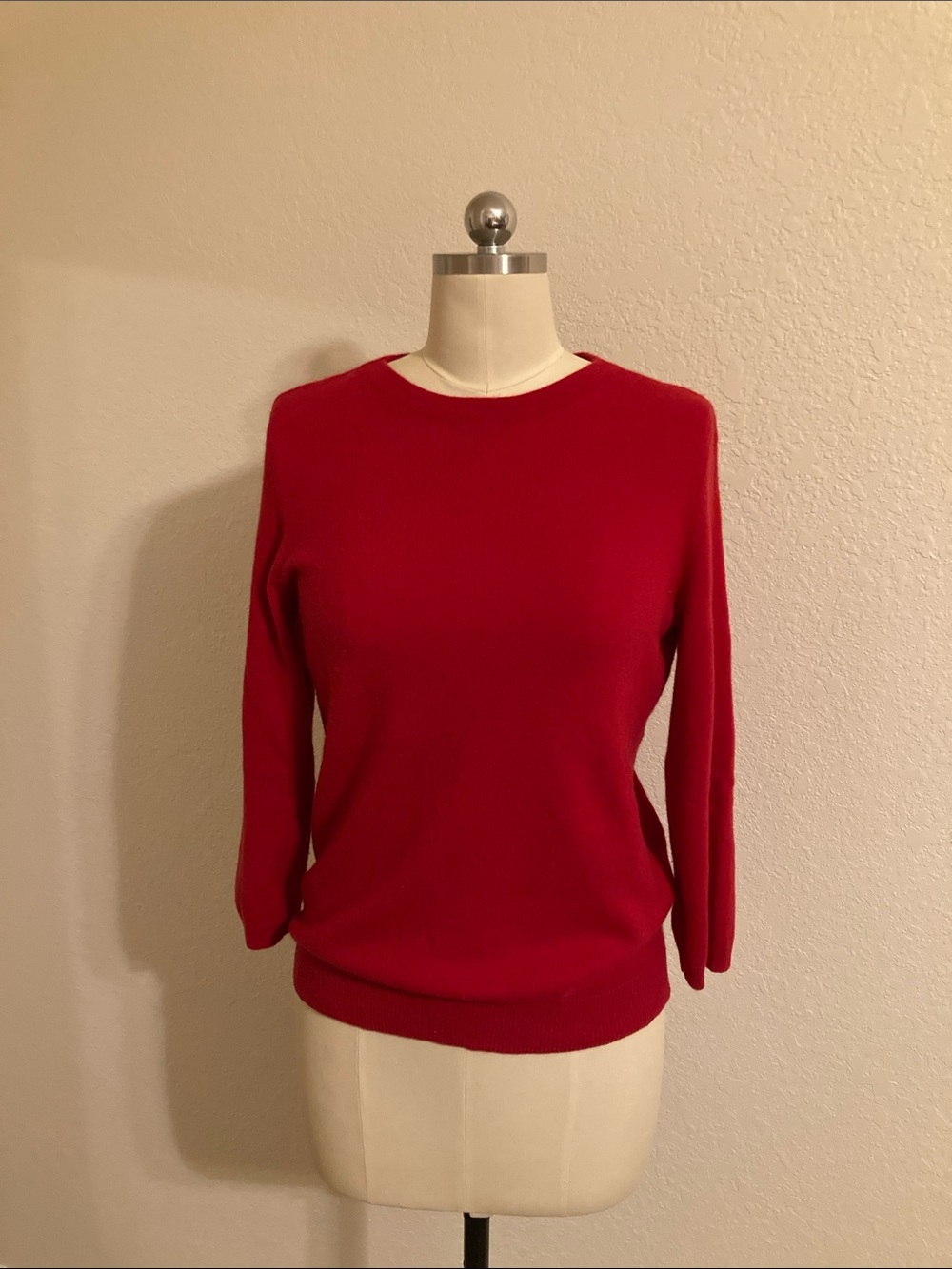 Talbots Vibrant Red Crewneck Sweater
